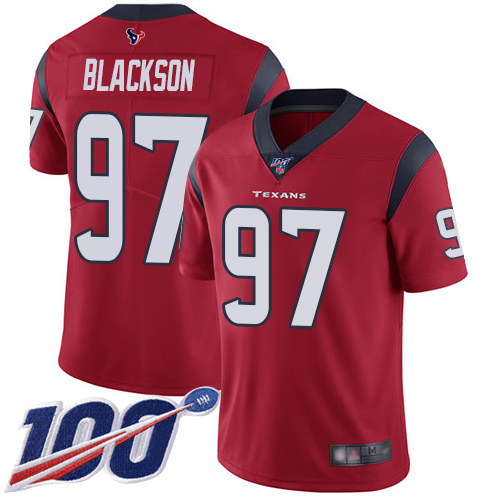 Houston Texans Limited Red Men Angelo Blackson Alternate Jersey NFL Football #97 100th Season Vapor Untouchable->women nfl jersey->Women Jersey